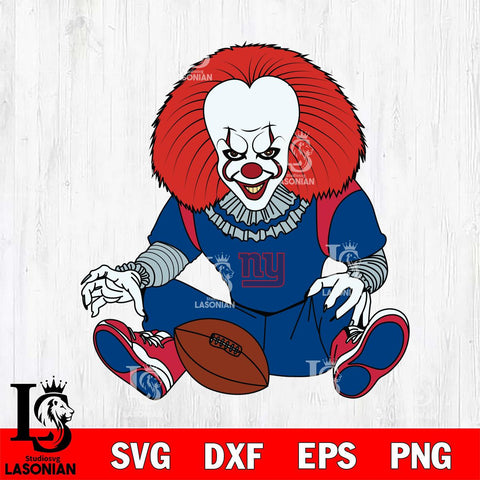 New York Giants Pennywise Horror Sport 6 Svg Eps Dxf Png File, NFL svg, Digital Download, Instant Download