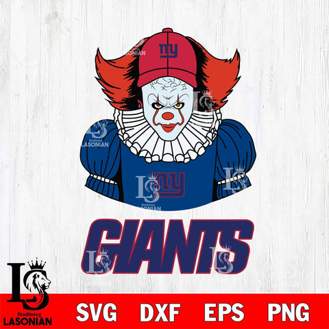 New York Giants Pennywise Horror Sport 7 Svg Eps Dxf Png File, NFL svg, Digital Download, Instant Download