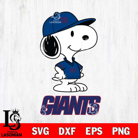 New York Giants Snoopy Football sport SVG DXF EPS PNG FILE,Snoopy File Cut, Nfl Digital Download,Instant Download, Silhouette