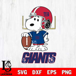 New York Giants Snoopy Player Football SVG DXF EPS PNG FILE,Snoopy File Cut, Nfl Digital Download,Instant Download, Silhouette