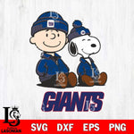 New York Giants Snoopy and Charlie Sport Svg Eps Dxf Png File, Cut file Digital Download ,Instant Download, Cricut File