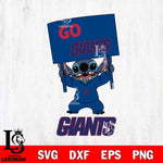 New York Giants Stitch Go cheer SVG DXF EPS PNG FILE, NFL File Cut, Digital Download,Instant Download, Silhouette, Cricut