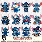 New York Giants Stitch Horror Bundle 12 SVG Eps Dxf Png File, Bundle NFL svg, Digital Download, Instant Download