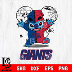 New York Giants Stitch Horror Halloween 2 Svg Eps Dxf Png File, Digital Download, Instant Download