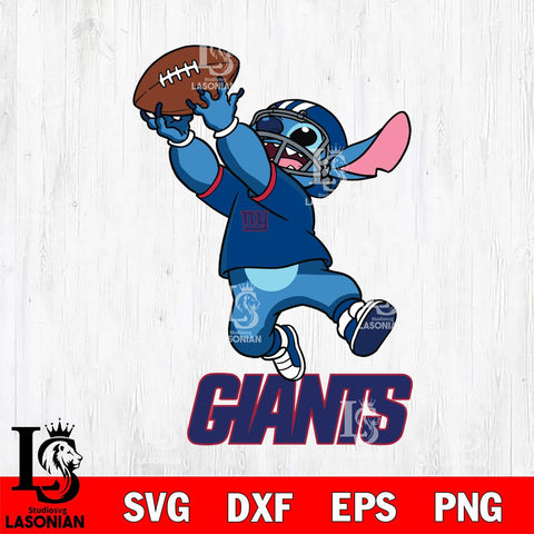 New York Giants Stitch Rugby Ball SVG DXF EPS PNG FILE, Stitch File Cut,NFL Digital Download,Instant Download, Silhouette