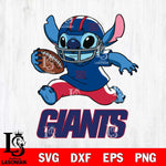 New York Giants Stitch Run Football SVG DXF EPS PNG FILE, Stitch File Cut,NFL Digital Download,Instant Download, Silhouette