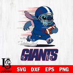 New York Giants Stitch Run Football SVG DXF EPS PNG FILE, NFL File Cut, Digital Download,Instant Download, Silhouette, Cricut