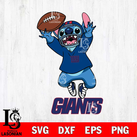 New York Giants Stitch Sport Football SVG DXF EPS PNG FILE, Stitch File Cut,NFL Digital Download,Instant Download, Silhouette