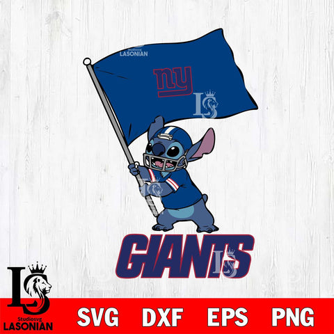 New York Giants Stitch flag SVG DXF EPS PNG FILE, NFL File Cut, Digital Download,Instant Download, Silhouette, Cricut