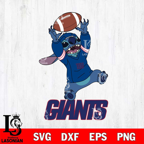 New York Giants Stitch playing football SVG DXF EPS PNG FILE, NFL File Cut, Digital Download,Instant Download, Silhouette, Cricut