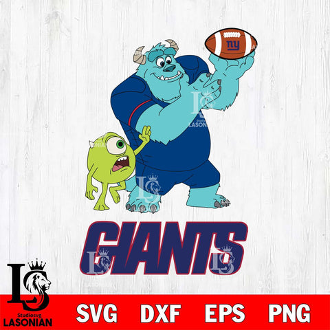 New York Giants Sully & Mike Football Cricut,Christmas SVG DXF EPS PNG FILE, Digital Download,Instant Download, Silhouette