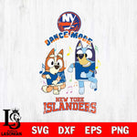 New York Islanders Bluey Bingo Svg Eps Dxf Png File, NHL svg, Digital Download, Instant Download