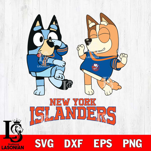 New York Islanders Bluey Chilli Sport Svg Eps Dxf Png File, Digital Download, Instant Download