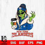 New York Islanders Boujee Grinch Girls Christmas Cut Files, Cricut,Christmas Svg Dxf Eps Png file , Digital Download