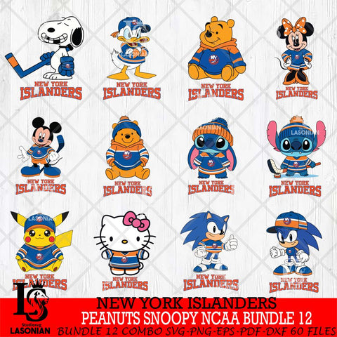New York Islanders Disney Hockey NHL Bundle 12 SVG DXF EPS PNG FILE,NHL Bundle File Cut,Disney Digital Download,Instant Download, Silhouette