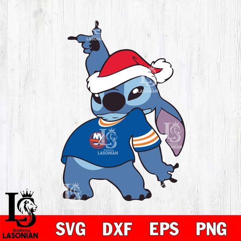 New York Islanders Disney Lilo & Stitch Christmas Svg Eps Dxf Png File, Digital Download, Instant Download