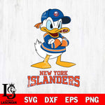 New York Islanders Donald Duck NHL Hockey SVG DXF EPS PNG FILE,NHL File Cut,Disney Digital Download,Instant Download, Silhouette