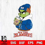 New York Islanders Grinch Bougie Christmas Cut Files, Cricut,Christmas Svg Dxf Eps Png file , Digital Download