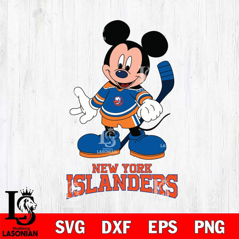 New York Islanders Mickey NHL Hockey SVG DXF EPS PNG FILE,NHL File Cut,Disney Digital Download,Instant Download, Silhouette