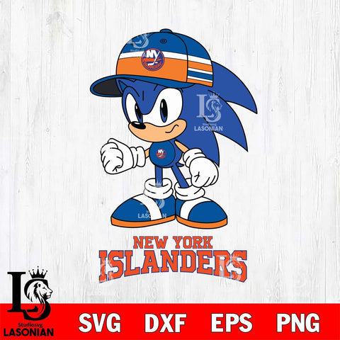 New York Islanders Sonic NHL Hockey SVG DXF EPS PNG FILE,NHL File Cut,Disney Digital Download,Instant Download, Silhouette