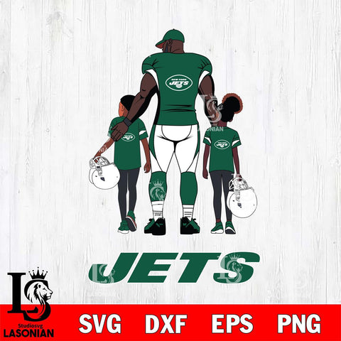 New York Jets 3 Father and son Rugby SVG DXF EPS PNG FILE,NFL SVG, Father day Digital Download,Instant Download, Silhouette