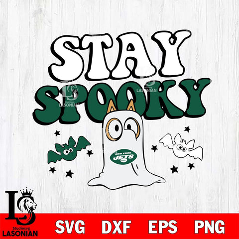 New York Jets Bluey Halloween Stay Spooky Svg Eps Dxf Png File, Digital Download, Instant Download
