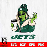 New York Jets Boujee Grinch Girls Christmas Svg Eps Dxf Png File,Cricut svg files, Digital Download, Instant Download