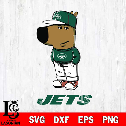New York Jets Chill Guy Svg