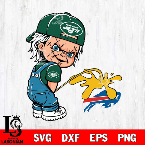 New York Jets Chucky Piss On Buffalo Bills Svg Eps Dxf Png File, Digital Download, Instant Download