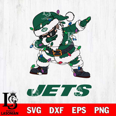 New York Jets Dabbing Santa Claus Ugly Christmas Svg Eps Dxf Png File,NFL Svg Files,Digital Download,Sublimation,Instant Download