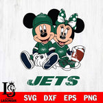 New York Jets Disney Mickey And Minnie Football Svg Eps Dxf Png File, NFL svg , Digital Download , Instant Download, Cricut File