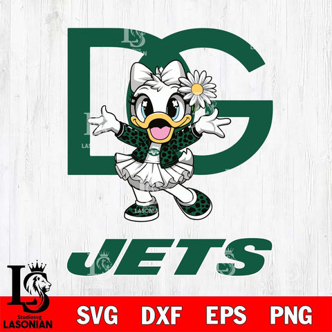 New York Jets Dolce And Gabbana Daisy Duck Disney Svg Eps Dxf Png File, Digital Download, Instant Download
