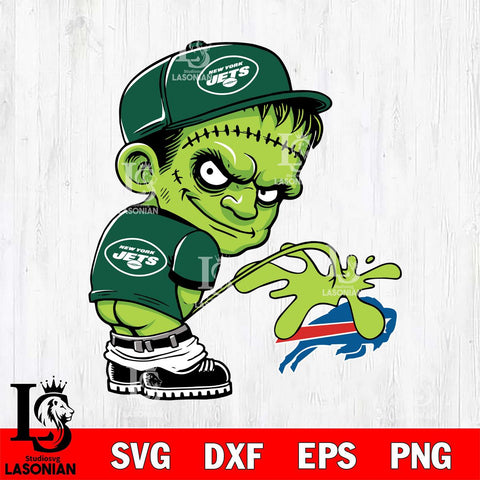 New York Jets Frankenstein Piss On Buffalo Bills Svg Eps Dxf Png File, Digital Download, Instant Download