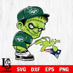 New York Jets Frankenstein Piss On New England Patriots Svg Eps Dxf Png File, Digital Download, Instant Download