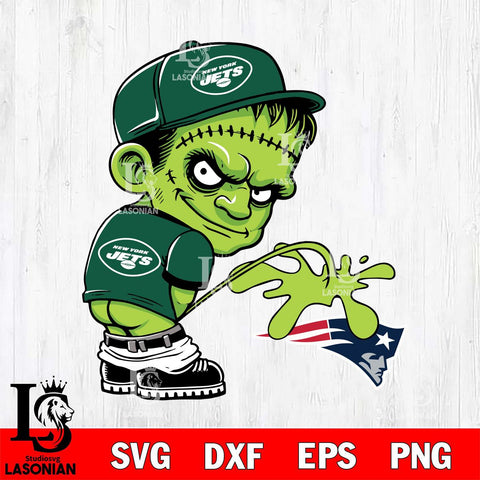 New York Jets Frankenstein Piss On New England Patriots Svg Eps Dxf Png File, Digital Download, Instant Download