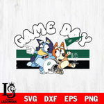 New York Jets Game Day Bluey NFL Svg Eps Dxf Png File, Digital Download, Instant Download