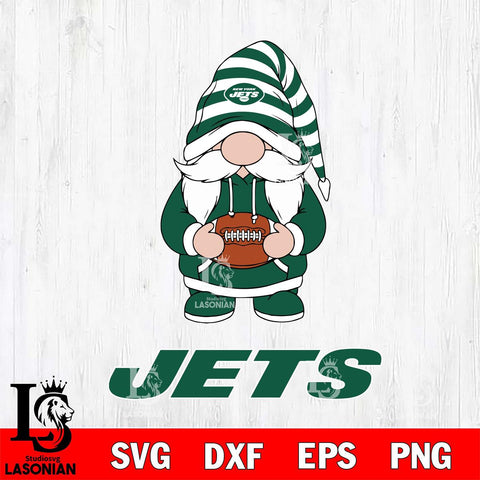 New York Jets Gnome Football File Cut, NFL SVG, Digital Download , CHRISTMAS Criucut , Silhouette