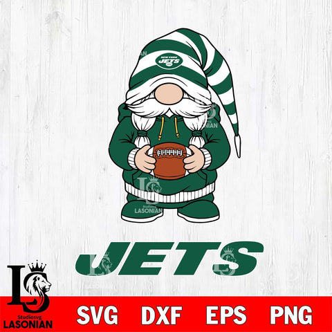 New York Jets Gnome Sport File Cut, NFL SVG, Digital Download , CHRISTMAS Criucut , Silhouette