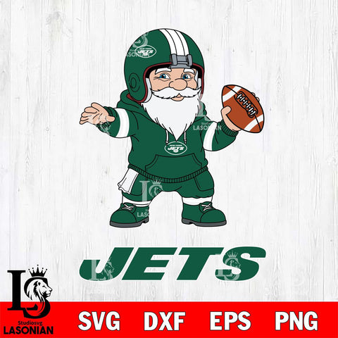 New York Jets Gnome football player File Cut, NFL SVG, Digital Download , CHRISTMAS Criucut , Silhouette