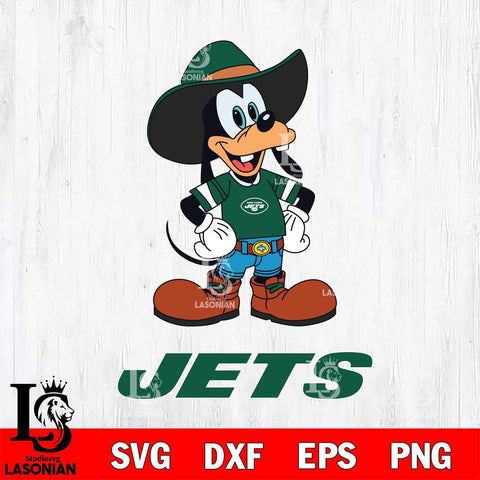New York Jets Goofy Cowboy Sport SVG DXF EPS PNG FILE,NFL Cricut ,Football Digital Download,Instant Download, Silhouette