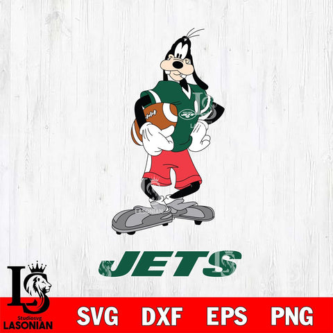 New York Jets Goofy Player SVG DXF EPS PNG FILE,NFL Cricut ,Football Digital Download,Instant Download, Silhouette