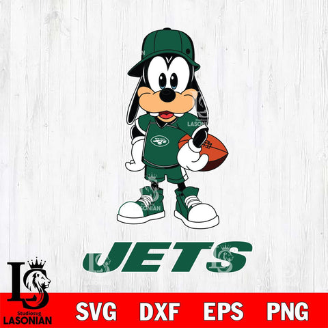 New York Jets Goofy rugby SVG DXF EPS PNG FILE,NFL Cricut ,Football Digital Download,Instant Download, Silhouette