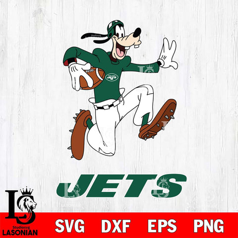 New York Jets Goofy rugby Sport SVG DXF EPS PNG FILE,NFL Cricut ,Football Digital Download,Instant Download, Silhouette