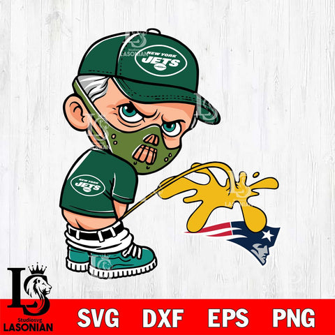 New York Jets Hannibal Lecter Piss On New England Patriots Svg Eps Dxf Png File, Digital Download, Instant Download