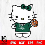 New York Jets Hello Kitty sport 7 Svg Eps Dxf Png File, Digital Download, Instant Download