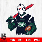 New York Jets Jason Voorhees Horror 11 Svg Eps Dxf Png File, NFL svg, Digital Download, Instant Download