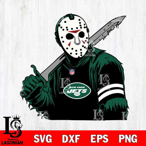 New York Jets Jason Voorhees Horror 7 Svg Eps Dxf Png File, NFL svg, Digital Download, Instant Download