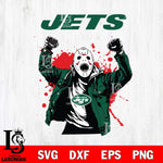 New York Jets Jason Voorhees Horror Halloween 3 Svg Eps Dxf Png File, Digital Download, Instant Download