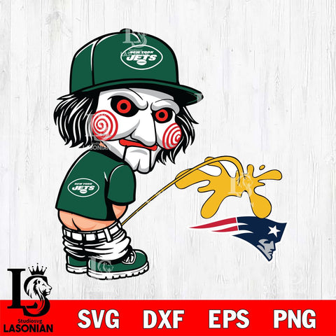 New York Jets Jigsaw Piss On New England Patriots Svg Eps Dxf Png File, Digital Download, Instant Download
