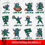 New York Jets Lilo and stitch Football NFL Bundle 12 SVG DXF EPS PNG FILE, NFL File Cut, Digital Download,Instant Download, Silhouette, Cricut